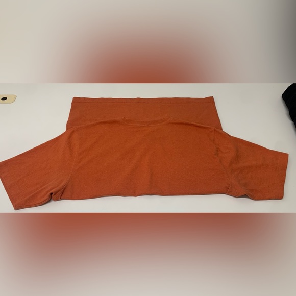 Men's Large Heather Orange 60/40 Cotton/Poly Utility Pocket T Shirt - Picture 7 of 16